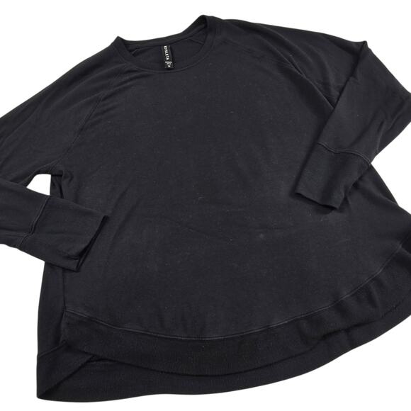 Athleta Mindset Sweatshirt Size 1X Black Soft Nirvana Knit #472751 - Picture 4 of 10